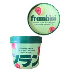Малина Frambini 130гр\12шт в белом шоколаде с зел. чаем Матча 