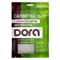 Салфетка Dora 1шт\ из микрофибры "С эффектом щетки" 