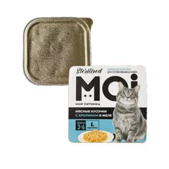 Корм для кошек Мой питомец 100гр\ д/стерилиз. "Кусочки желе с кроликом" (РАСПРОДАЖА) 