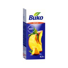 Сок Вико 200мл\15шт Персиковый нектар TBA slim