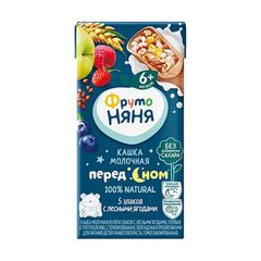 Кашка Фруто Няня 200гр\18шт "Перед сном" 5 злаков с лесными ягодами 
