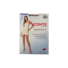 Колготки женские Conte \96шт 8ден Summer natural р.3 м/у
