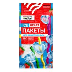Пакеты Malibri 10шт\ для льда "сердце" 160 
