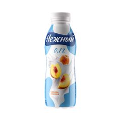 Продукт йогуртный Нежный 420гр\ 0,1% С соком персика (ЗМЖ) бут.