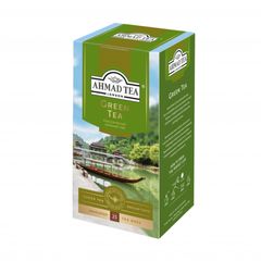 Чай Ahmad Tea 25пак\12шт Зеленый с ярлыч. в конвертах из фольги 