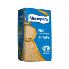 Рис Мистраль 900гр\ Янтарь пропар. длиннозер. 