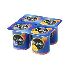 Продукт йогуртный Фруттис 115гр\ 5% С малиной и черникой/с манго и абрикосом (ЗМЖ) 