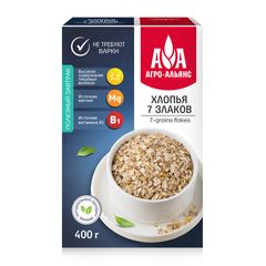 Хлопья Агро-Альянс 400гр\12шт 7 злаков 