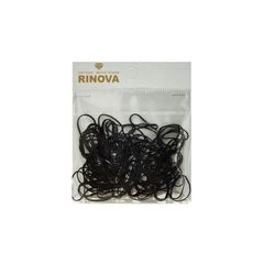 Резинка  Rinova 100шт\3шт д/волос черный цвет, силикон  500800 (РАСПРОДАЖА) 