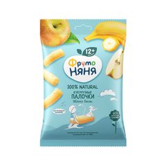 Кукурузные палочки Фруто Няня 20гр\9шт с яблоком и бананом флоу-пак