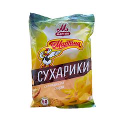 Сухарики От Мартина 60гр\ "С сыром" (РАСПРОДАЖА) 