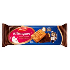 Печенье Морозова 185гр\18шт сахарное глазированное "Ювелирное" 