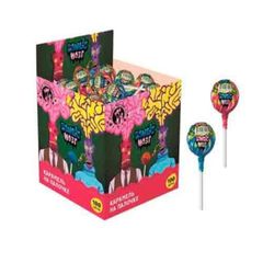 Карамель на палочке Candy Lab 10гр\100шт Зомби мозг 