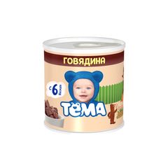 Пюре Тема 90гр\ мясное говядина 11% ж/б