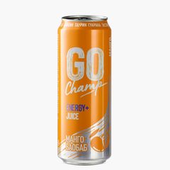 Энергетический напиток Go Champ 450мл\12шт Манго-Баобаб ж/б