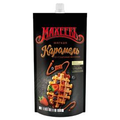 Карамель Махеев 300гр\16шт Мягкая топпинг со сгущенным молоком дой-пак
