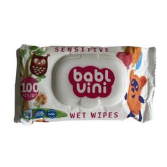 Влажные салфетки W&W 100шт\10шт babl uini детские 