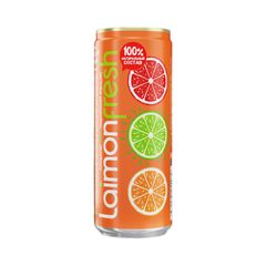 Напиток газир. Laimon Fresh 0,33л\12шт Мандарин-лайм-сицилийский апельсин ж/б