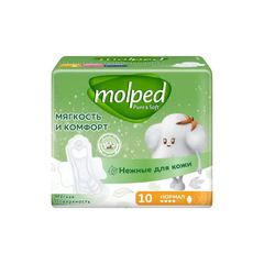 Прокладки Molped 10шт\18шт Нормал Антибактериальные 