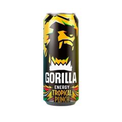 Энергетический напиток GORILLA 450мл\12шт Tropical punch ж/б