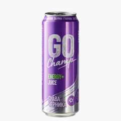 Энергетический напиток Go Champ 450мл\12шт Гуава-Черника ж/б