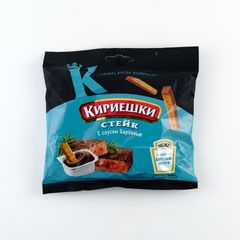 Сухарики Кириешки 60гр+25гр\30шт Стейк с соусом барбекю 