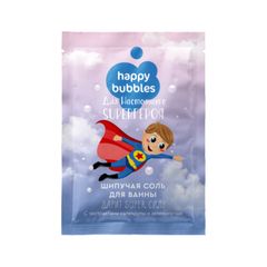 Соль HAPPY BUBBLES 100гр\24шт Шипучая соль для настощ. Super героя 
