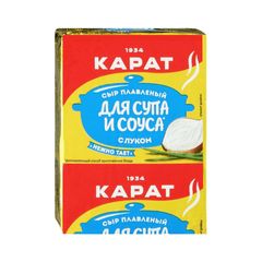 Сырный продукт Карат \ Сыр плавленый  с луком для супа и соуса 45% 90г 