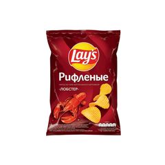 Чипсы Лейс 140гр\19шт Лобстер рифл. пак.