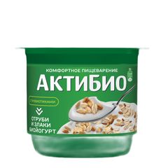 Биойогурт АКТИБИО 130гр\12шт Отруби-злаки 2,9%  