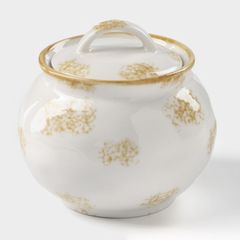 Сахарница  \ фарфор. Доляна Organic Gold, 420 мл, бел. 5387992 
