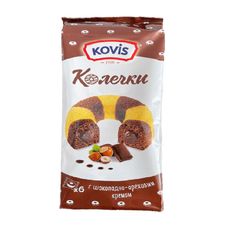 Колечки Kovis 240гр\6шт с шоколадно-ореховым кремом 