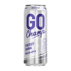 Энергетический напиток Go Champ 450мл\12шт Йошта-Ирга ZERO SUGAR ж/б