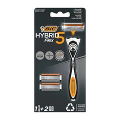 Бритва BIC \ "Флекс 5 Гибрид" станок+картридж 2 шт.  