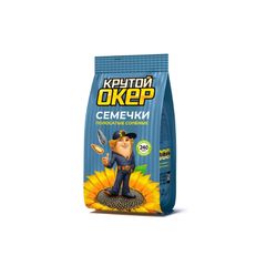 Семечки Крутой Окер 240гр\14шт Полосатые с солью 