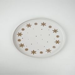 Блюдо  \ новогоднее «Снежная сказка», d=27.3 см 10412622 