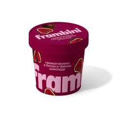 Малина Frambini 130гр\12шт в белом и темном шоколаде заморож. 