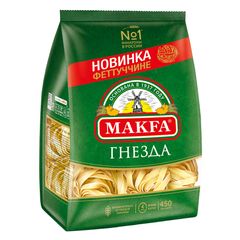 Макароны Макфа 450гр\12шт Фетучини Гнезда 