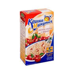 Кашка Минутка 185гр\16шт овс. хлопья Вишня 