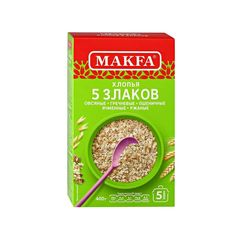 Хлопья Макфа 400гр\12шт 5 злаков 