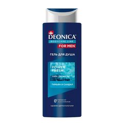 Гель для душа Деоника 250мл\6шт FOR MEN Power Fresh (РАСПРОДАЖА) п/б