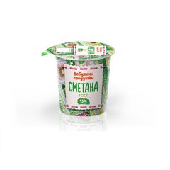 Сметана Бабулины продукты 300гр\6шт 15% стакан