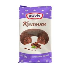 Колечки Kovis 240гр\6шт с шоколадным кремом 