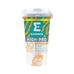Напиток Кисломолочный EXPONENTA High-pro 250гр\6шт Соленая карамель 