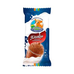 Мороженое Коровка из Кореновки 80гр\10шт с шоколадным печеньем в вафельном стаканчике 