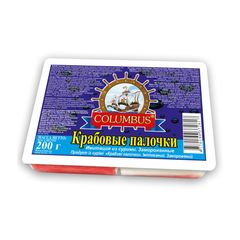 Крабовые палочки Колумбус 200гр\30шт  