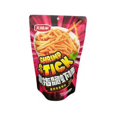 Чипсы Tianweijia 60гр\6шт Стик со вкусом острой креветки м/у