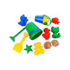 Игрушка  \ Набор для песочницы, 12 предметов: 8 формочек 