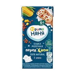 Кашка Фруто Няня 200гр\18шт "Перед сном" жидкая молочно-злаковая  тетра-пак