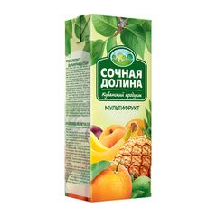 Сок Сочная Долина 200мл\15шт Мультифруктовый ССН TBA slim